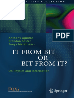 It From Bit OR Bit From It?: Anthony Aguirre Brendan Foster Zeeya Merali