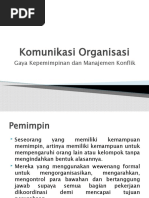 Komunikasi Organisasi - Gaya Kepemimpinan Dan Manajemen Konflik