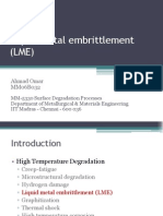 Liquid Metal Embrittlement (LME)