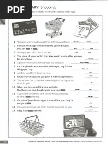 4B EF Vocab Shopping