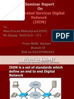 Seminar Report On Integrated Services Digital Network (ISDN)