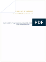 Dahir Relatif À l&#8217 Organisation Du Notariat (B.O. 23 Juin 1925, Rectifié Le 29 Décembre 1925)