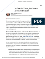 Article - 1 - Forbes - Your Business Communication Skill