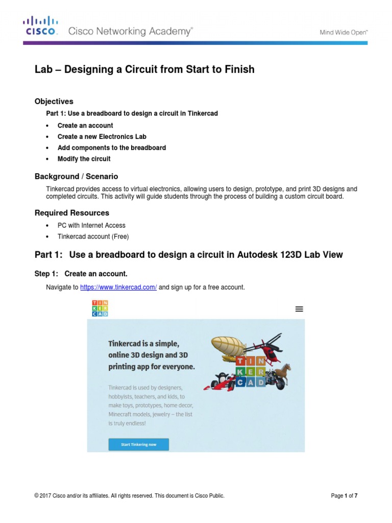 2.1.3.4 Lab - Designing A Circuit From Start To Finish | PDF | Switch ...