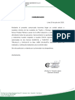 COMUNICADO