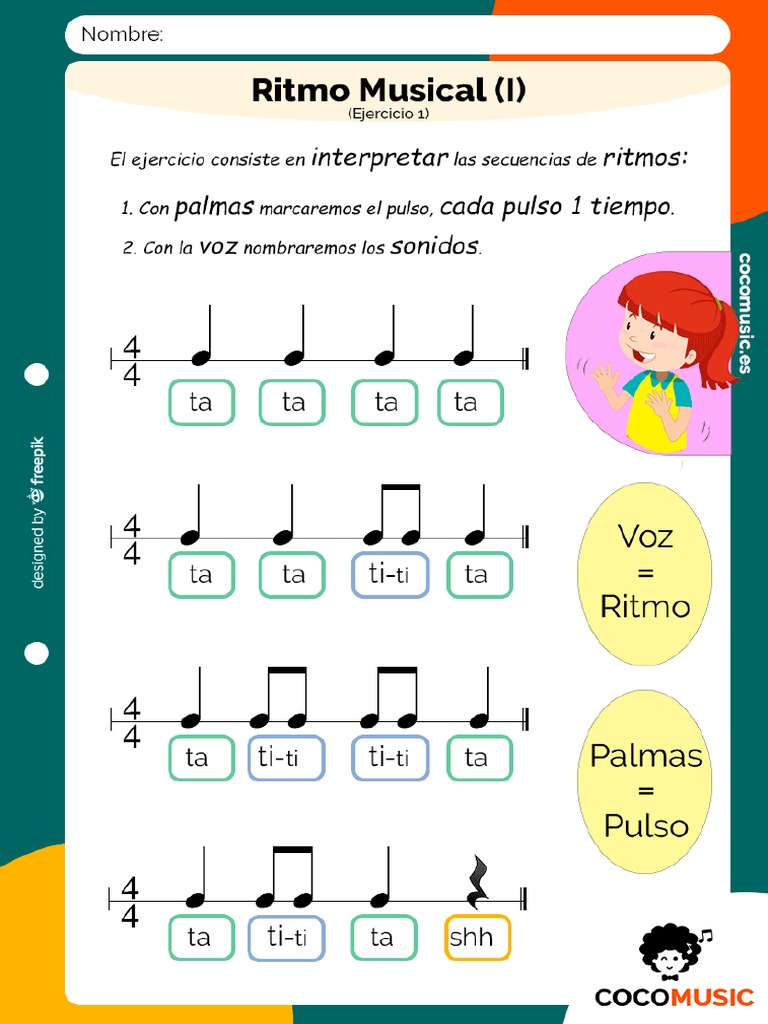 T BASICO 5 6 7 8 Ritmo Musical I | PDF