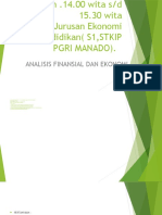 Evaluasi Proyek, Bab 3 Analisis Finansial Dan Ekonomi Oleh DR - Budi .S.S.PD, MM
