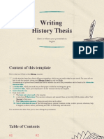 Writing History Thesis by Slidesgo Presentacion Andres