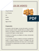 Buñuelos de viento receta