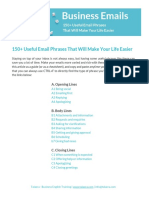 Useful Business Email Phrases PDF Vocabulary - Talaera
