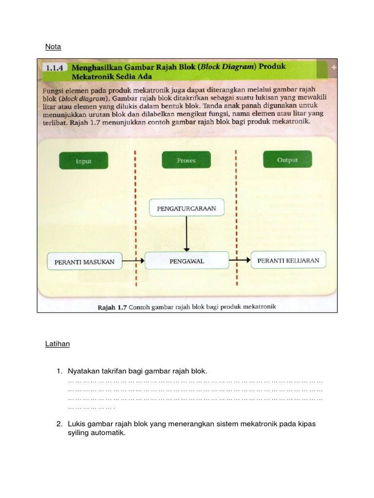 Menghasilkan Gambar Rajah Blok Produk Mekatronik Sedia Ada Pdf