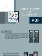 Urbanisasyon at Korapsyon - GRP 4
