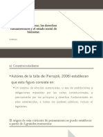 El Constitucionalismo, Los Derechos Fundamentales y El Estado de Bienestar