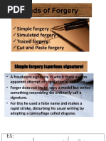 Kinds of Forgery