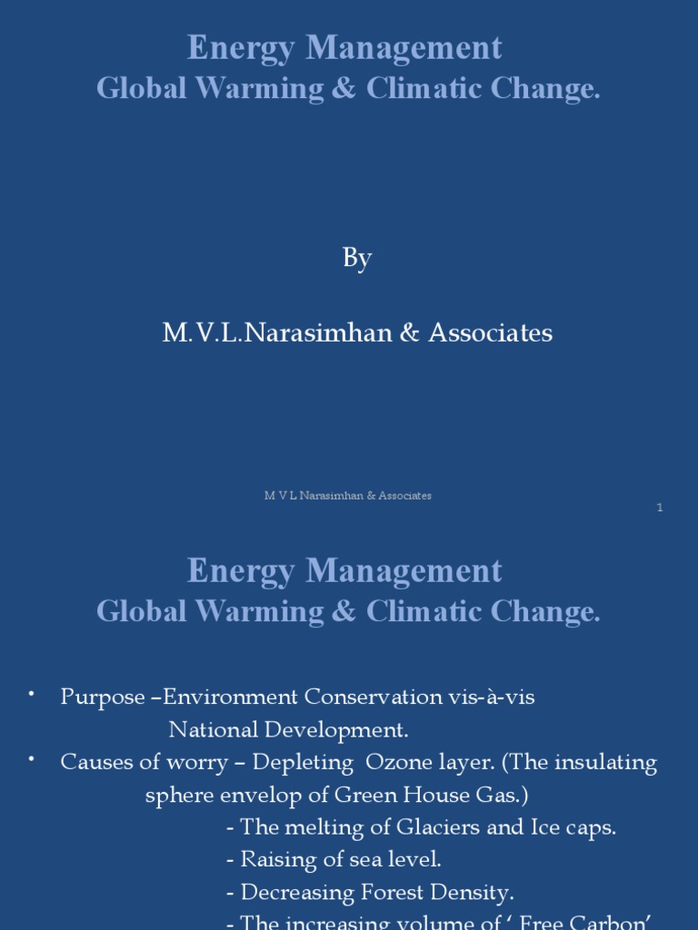 Energy Management and Global Warming Insights | PDF | Climate Change ...
