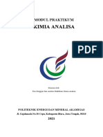 Modul Praktikum Kimia Analisa 2021