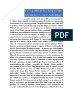 Las Ideas y La Cultura Durante El Siglo XX Europa y América