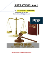 ADMNISTRATIVE LAW I..By DATIUCE DIDACE 2