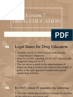 Lesson 7 - Drug Education