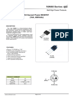 16N60 Series: N-Channel Power MOSFET (16A, 600volts)