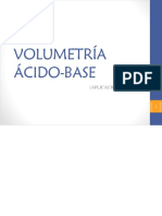 Presentación de Aplicaciones de Volumetría Ácido Base