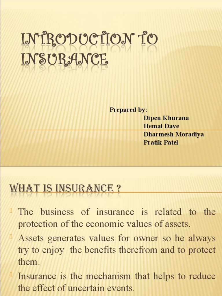 Understanding the Business of Insurance | PDF | Finance & Money Management