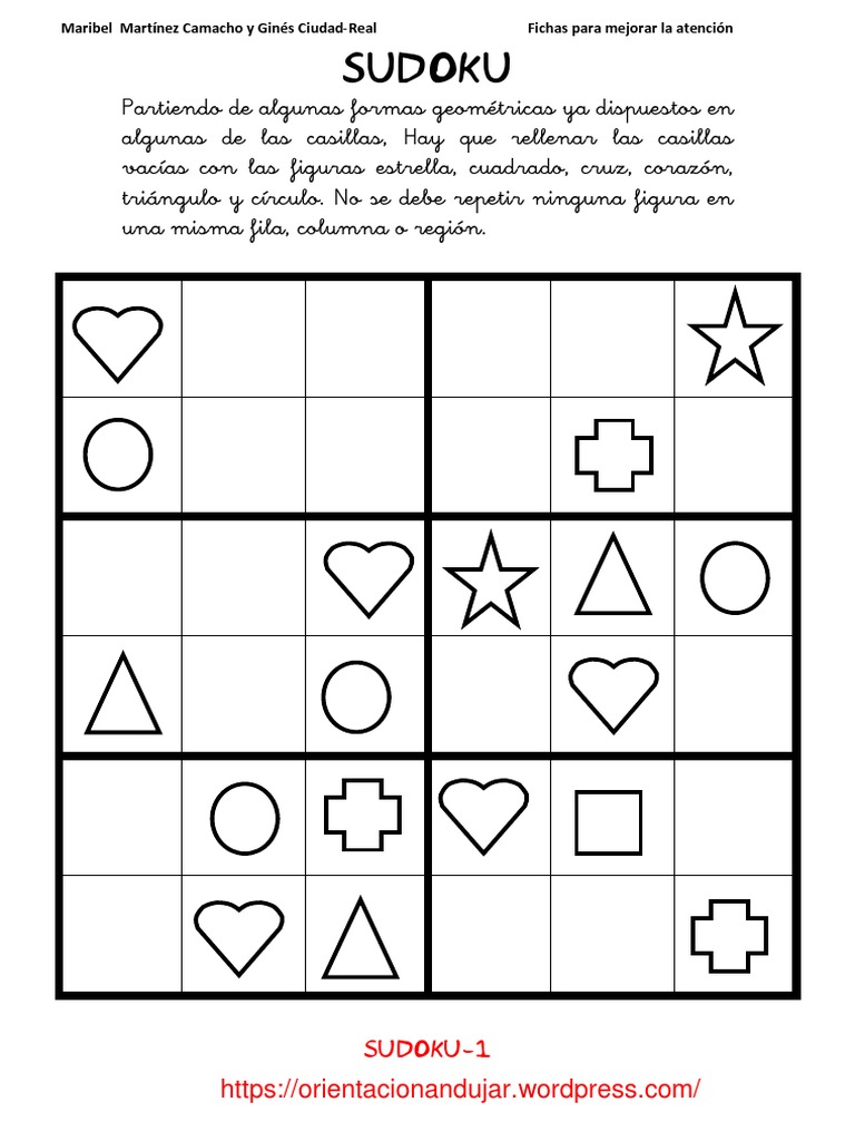 Sudokus Figuras Geométricas 6x6 | Rompecabezas lógicos Np problemas