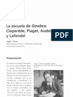 16. Capítulo 12. La Escuela de Ginebra. Claparede, Piaget, Audemars y Lafendel