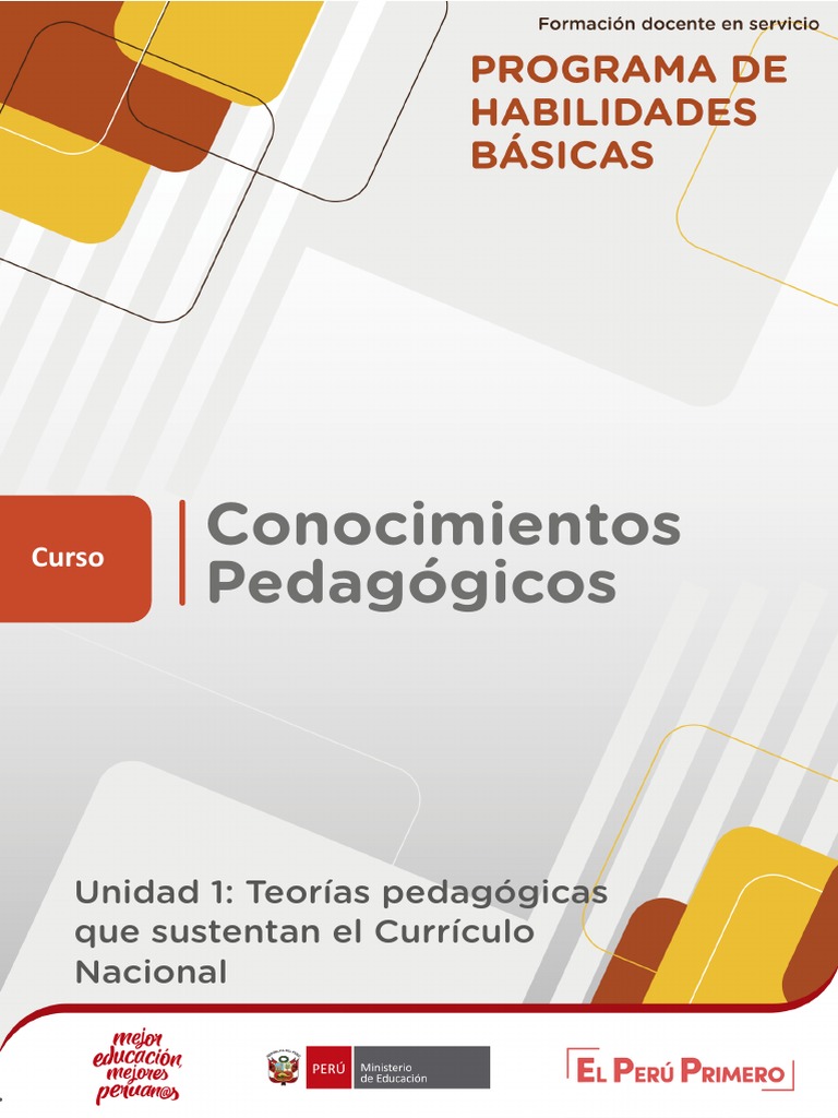 Teorías Pedagógicas del Currículo Nacional | PDF | Plan de estudios ...