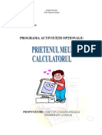 Activitate Optionala Prietenul Meu Calculatorul