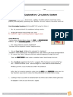 Student Exploration: Circulatory System