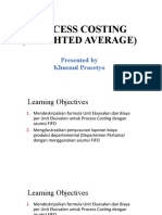 Process Costing FIFO Raw