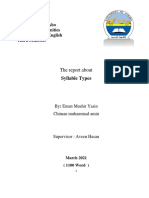 Syllable Types