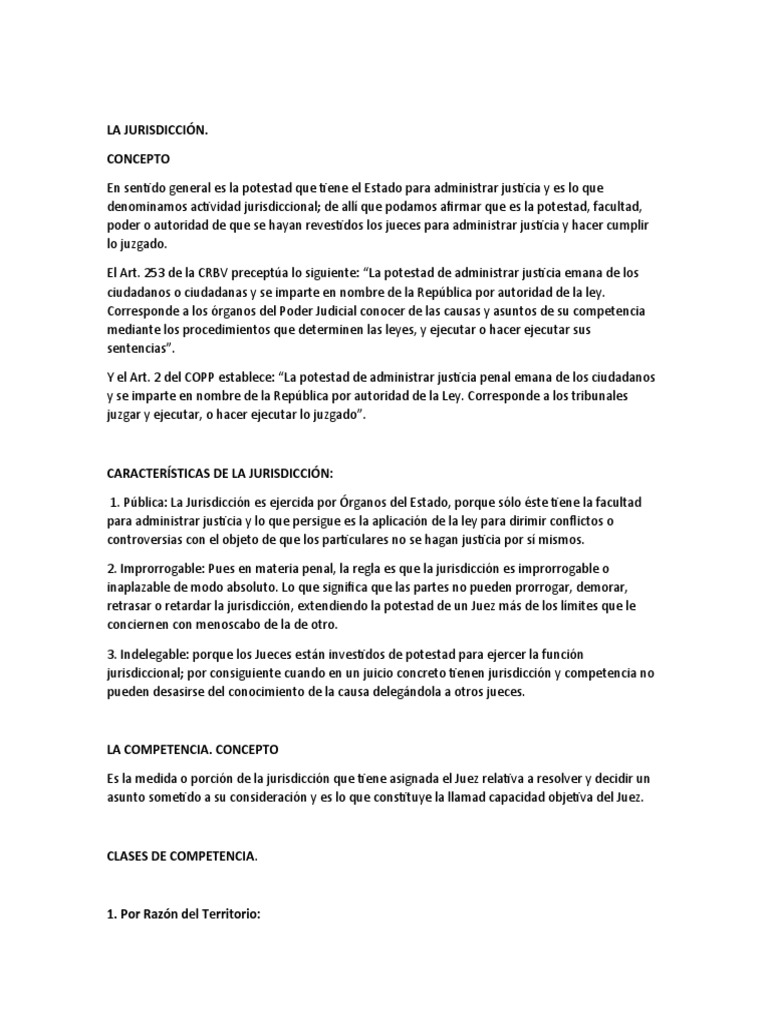 Jurisdicción y Competencia Judicial | PDF | Jurisdicción | Juez