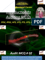 For Professional Career: Introduction To Auditing Mcqs