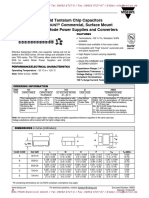 593D Solid Tantalum Chip Capacitors T Commercial, Surface Mount For Switch Mode Power Supplies and Converters