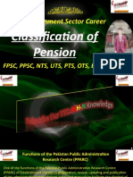 For Government Sector Career: Classification of Pension