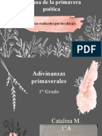 Semana de La Primavera Poética Poemas de Los Alumn@s