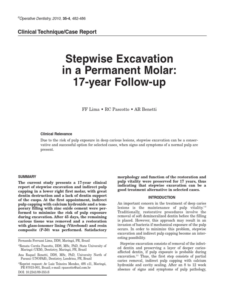 Stepwise 17 Year Follow Up | PDF | Mouth | Dentistry Branches
