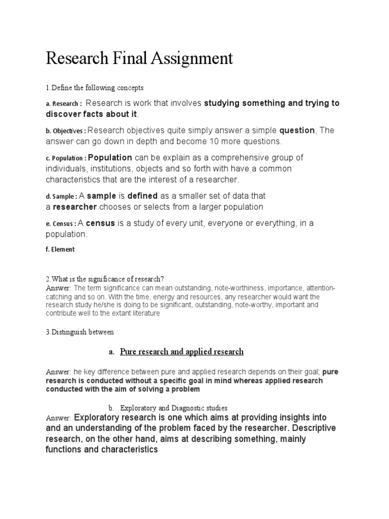 Key Concepts in Research Methodology | PDF | Sampling (Statistics ...