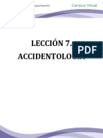 Lección 7. Accidentología