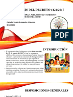 Atención educativa a discapacidad bajo decreto 1421/2017