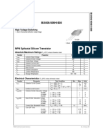 NPN Epitaxial Silicon Transistor: High Voltage Switching