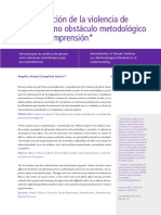 Normalización de La Violencia de Género Cómo Obstáculo Metodológico para Su Comprensión