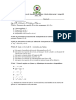 Evaluación Diagnostica de (Geometria Analitica)