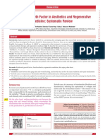 Epidermal Growth Factor in Aesthetics and Regenerative Medicine Systematic Review