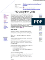 4 - PID Algorithm Code