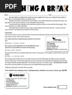 Break A Leg STUDENT FILLABLE PDF | PDF | Deductible | Insurance