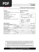 2-Channel AF Power Amplifier: Package Dimensions Features