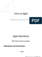 Intro To Agile: and We Only Have 5 Minutes!